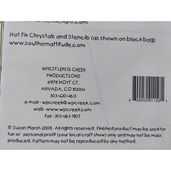 5/$25 Boho Bags Purse Sewing Pattern Includes 2 Sizes Whistlepig Creek #1158 - Picture 6 of 8